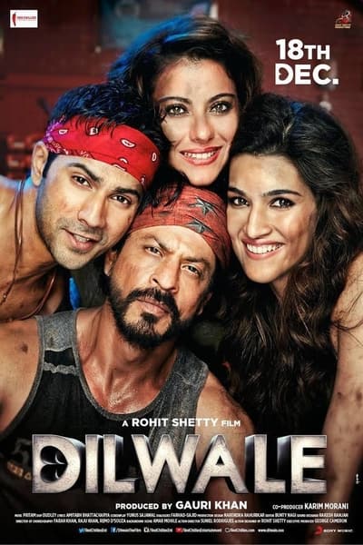 Download Dilwale (2015) Hindi Movie 480p | 720p BluRay 450MB | 1.2GB ESub