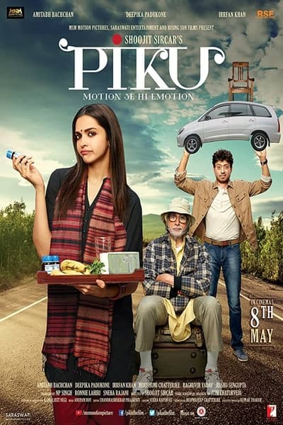 Download Piku (2015) Hindi Movie 480p | 720p BluRay 350MB | 900MB