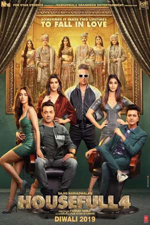 Download Housefull 4 (2019) Hindi Movie 480p | 720p | 1080p WEB-DL 400MB | 1.2GB ESub