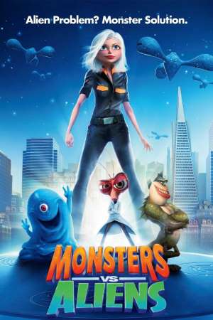 Download Monsters vs. Aliens (2009) Dual Audio {Hindi-English} Movie 480p | 720p | 1080p BluRay 350MB | 850MB