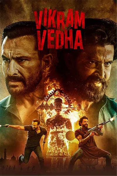 Download Vikram Vedha (2022) Hindi Movie 480p | 720p | 1080p WEB-DL ESub